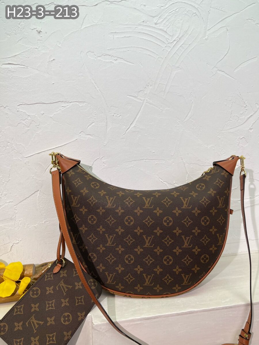 Alternative view of Louis Vuitton Loop Hobo Monogram Canvas Brown 40Cm M46311