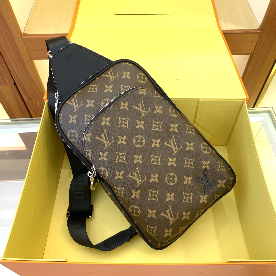 Louis Vuitton Avenue Slingbag Nm Monogram Macassar 31Cm M46327 - Image 3