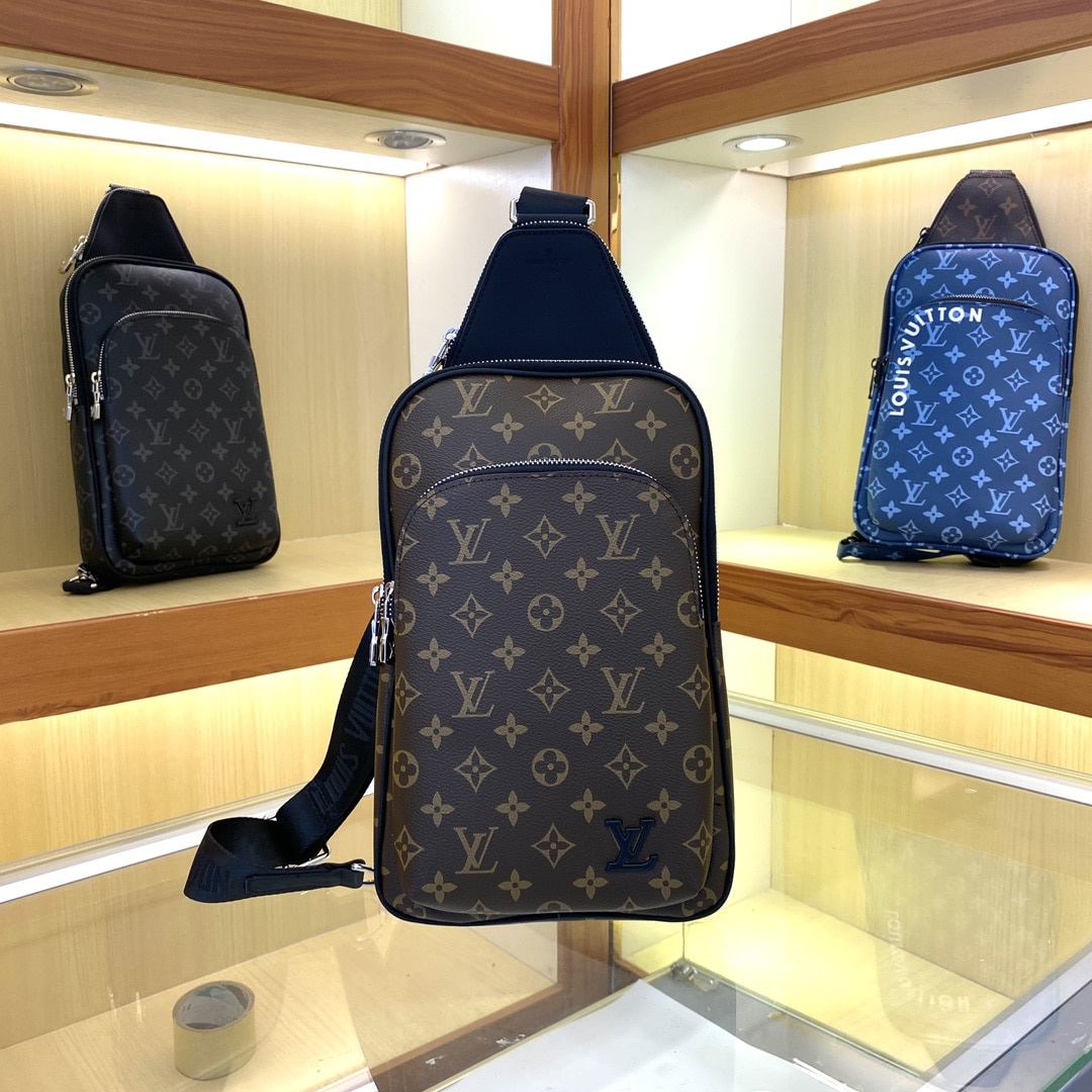 Louis Vuitton Avenue Slingbag Nm Monogram Macassar 31Cm M46327 - Image 5