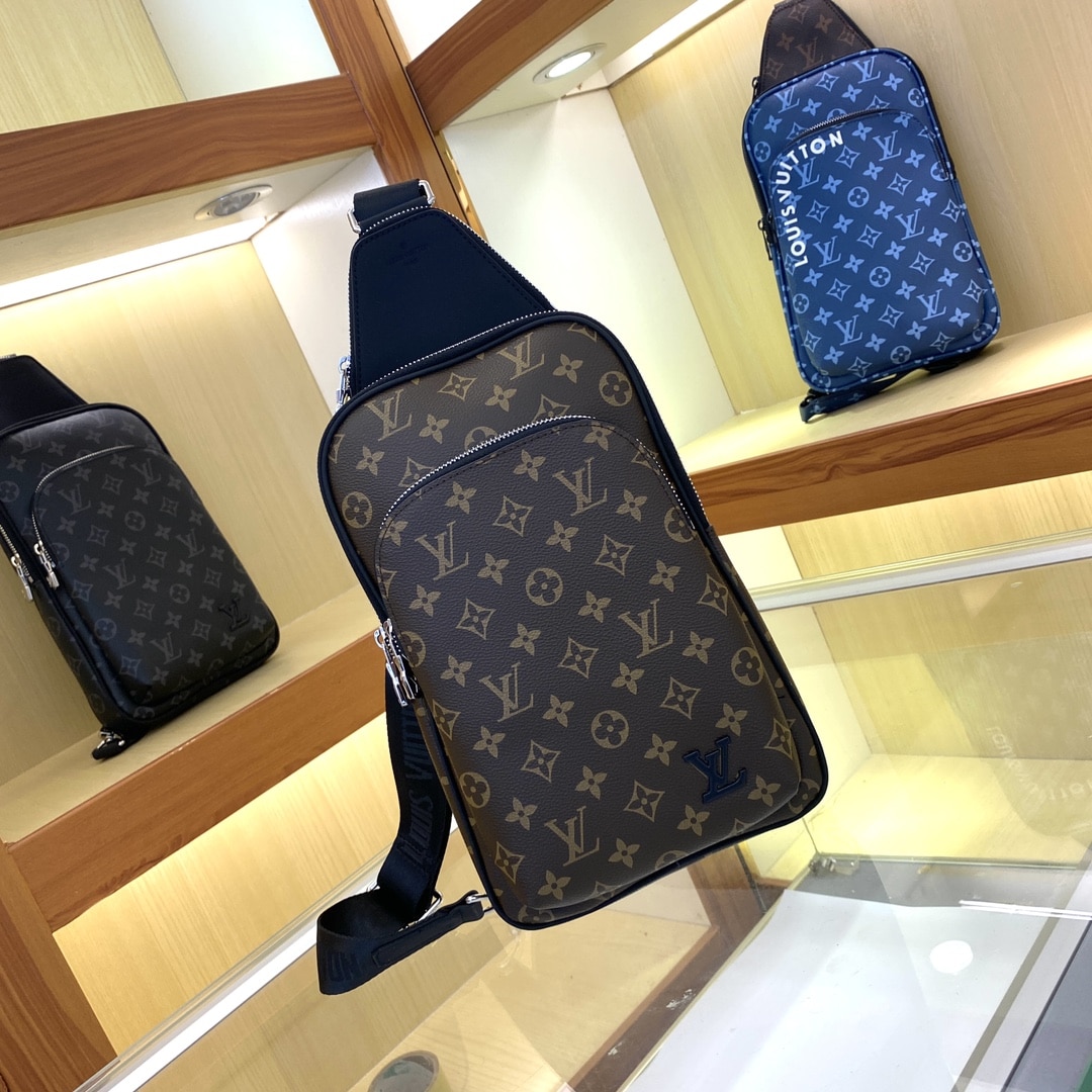 Louis Vuitton Avenue Slingbag Nm Monogram Macassar 31Cm M46327 - Image 6