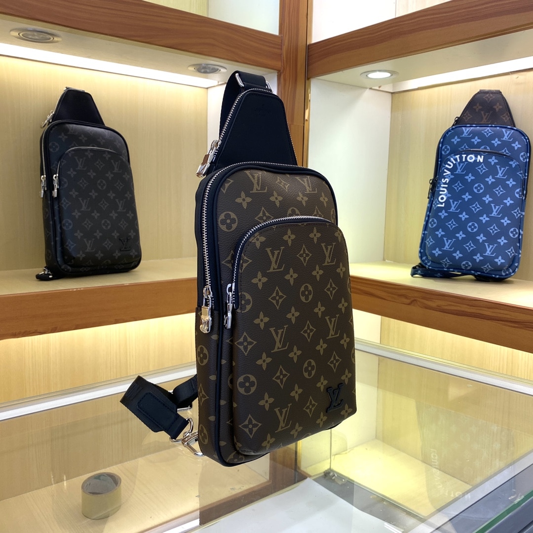 Louis Vuitton Avenue Slingbag Nm Monogram Macassar 31Cm M46327 - Image 7