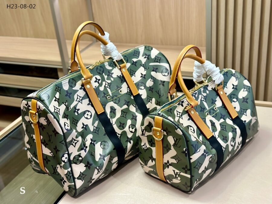 Alternative view of Louis Vuitton X Takashi Murakami Green Monogramouflage Coated Canvas Speedy 35Cm