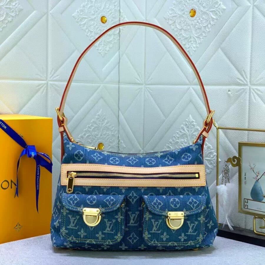 Alternative view of Louis Vuitton Baggy PM Monogram Denim Blue 30Cm M95049