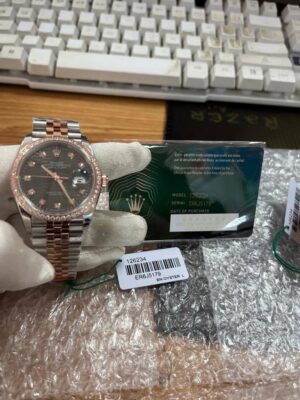 Alternative view of Rolex Datejust Diamond Dial 36mm 126281rbr Slflmdj