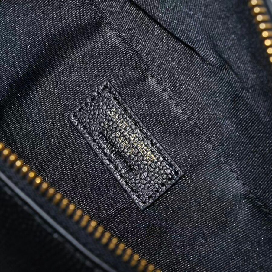 Alternative view of Saint Laurent Belt Bag Ysl Logo Appliquéd Leather Black 25Cm