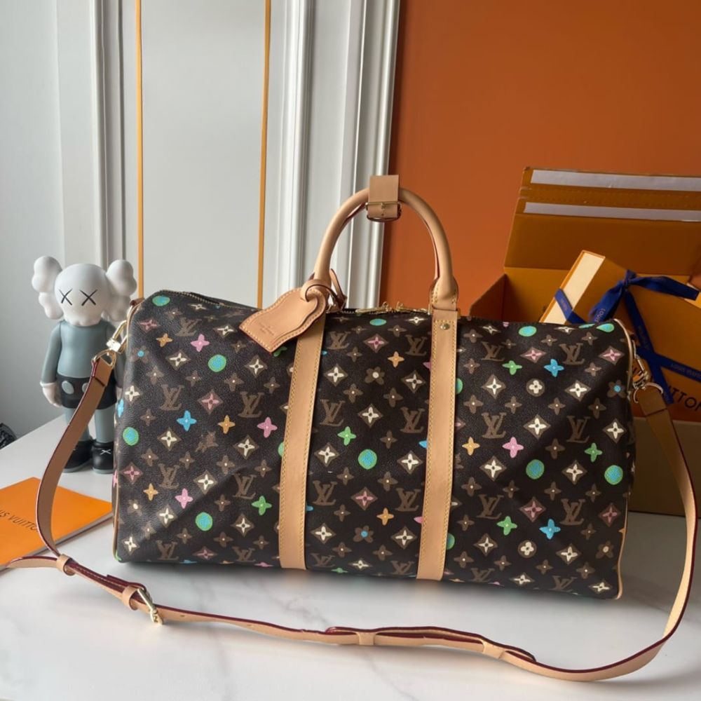 Louis Vuitton Keepall Bandoulière 50 Monogram Craggy Chocolate 50Cm M24901 - Image 2