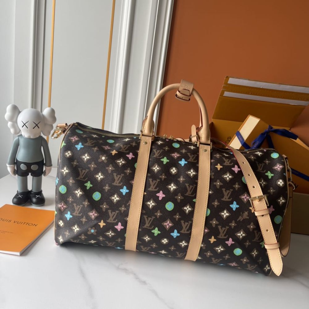 Louis Vuitton Keepall Bandoulière 50 Monogram Craggy Chocolate 50Cm M24901 - Image 5