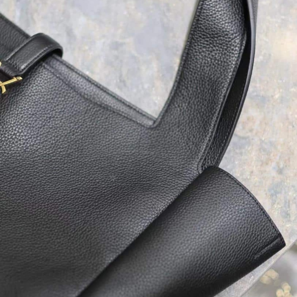 Saint Laurent Le 5 À 7 Bea In Grained Leather Black 50Cm 763435Aaduu1000 - Image 5