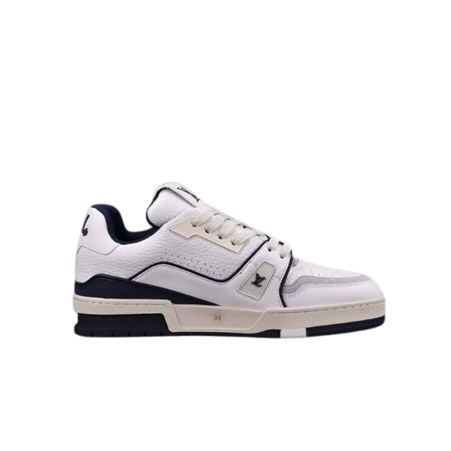 LOUIS VUITTON MEN’S SNEAKER LV TRAINER SIGNATURE MARINE BLUE