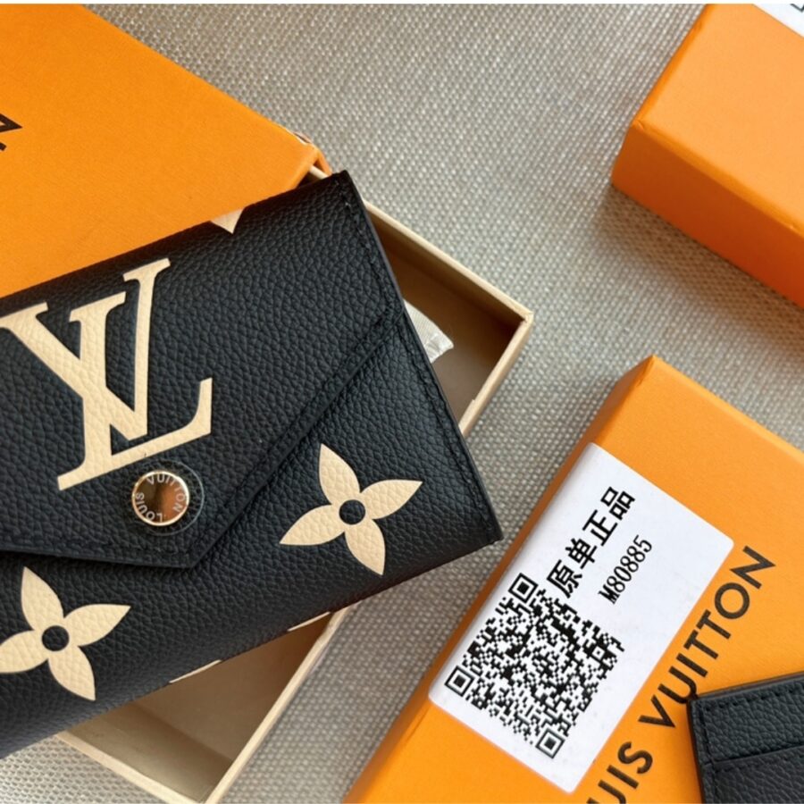 Alternative view of Louis Vuitton Victorine Wallet Black And Beige 12Cm M80968