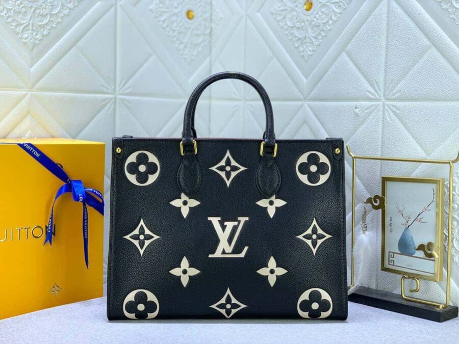 Alternative view of Louis Vuitton Onthego MM Monogram Black Beige 35Cm M45495