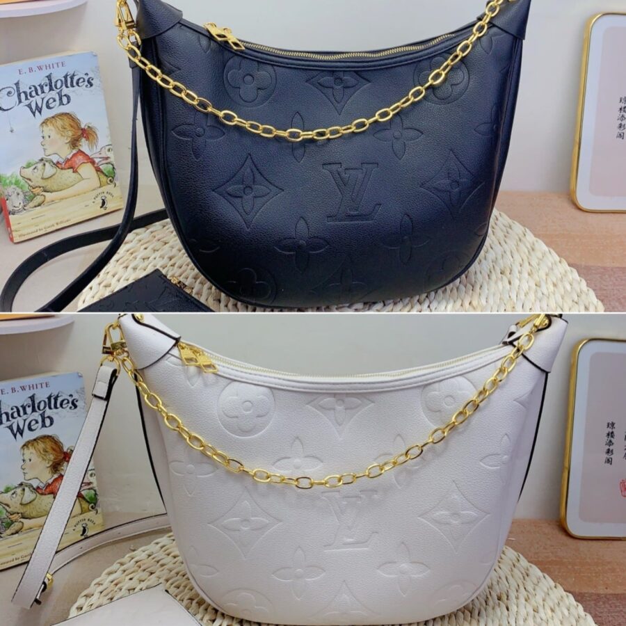 Alternative view of Louis Vuitton Loop Hobo Monogram Empreinte Black 37Cm M46739