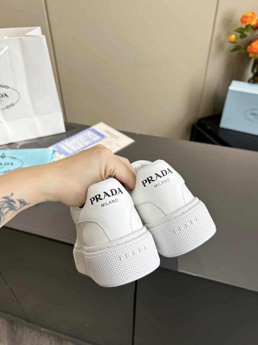 Alternative view of Prada Sneaker In White Leather With White