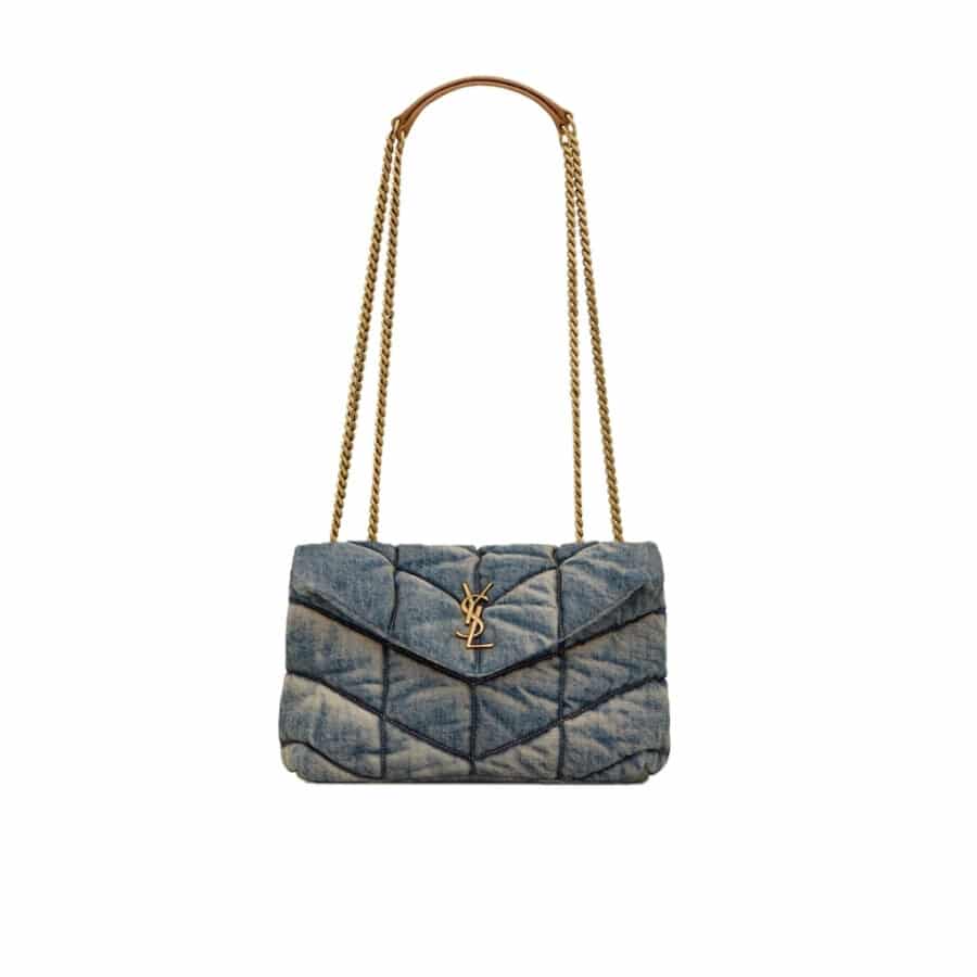 Saint Laurent Puffer Toy Denim Blue 28Cm 7593372PT674575