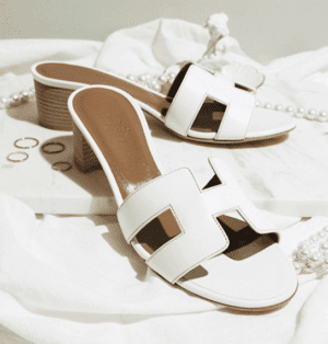 Alternative view of Hermes Oasis Sandals 26Mm In White