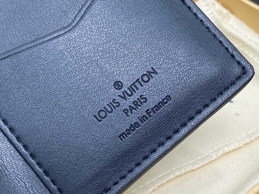 Alternative view of Louis Vuitton Pocket Organizer Monogram Leather Navy Blue 7Cm M83378