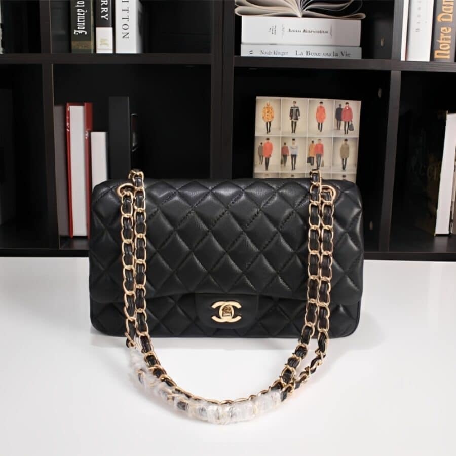 Alternative view of Chanel Classic Handbag Black 25Cm