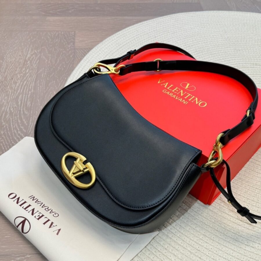 Alternative view of Valentino Garavani Ohval Shoulder Bag Black 28Cm 5W2B0N88Cvc 0No