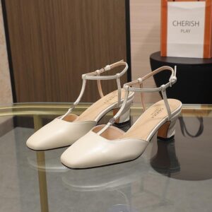 Alternative view of Gucci Women's Petite GG Slingback Pump ‎White ‎723446 BKO00 9049