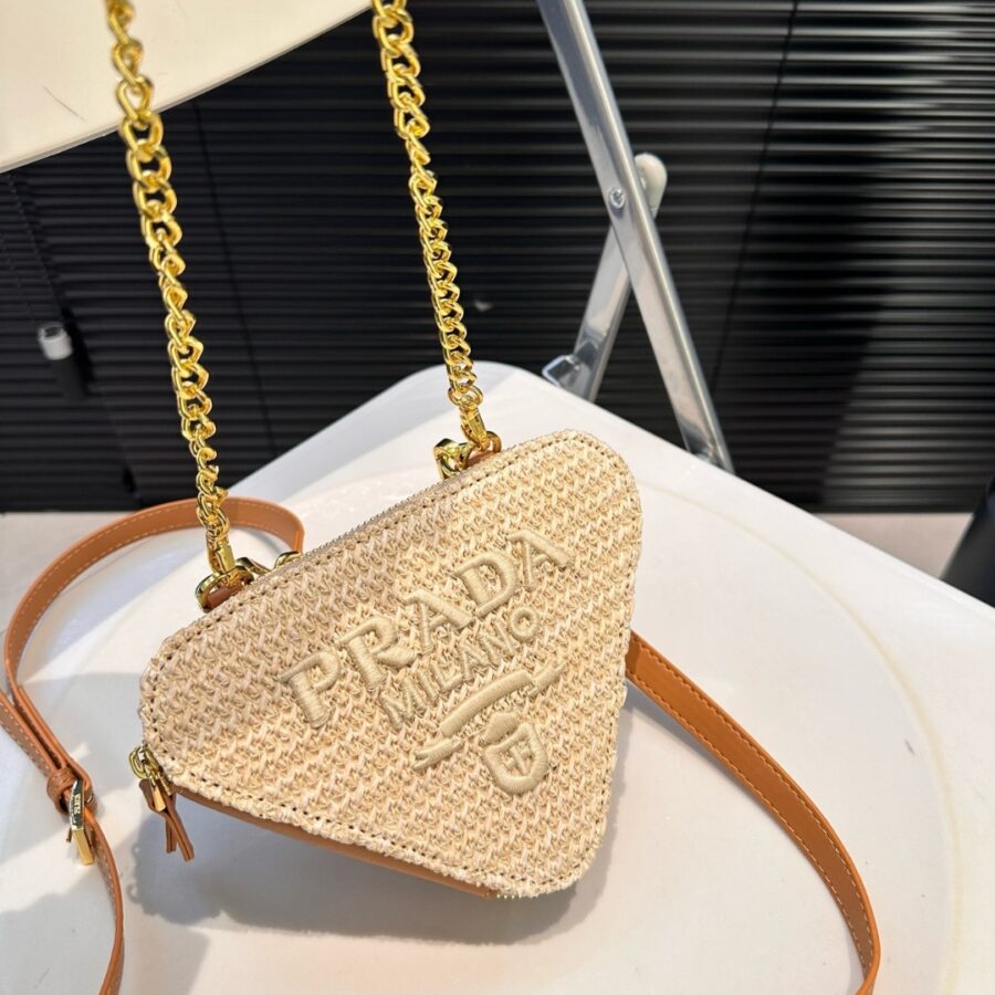 Alternative view of Prada Crochet Mini Pouch Natural 19cm 1NR015 2CXK F0018