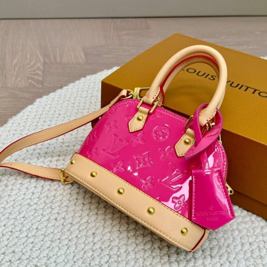 Alternative view of Louis Vuitton Nano Alma Monogram Vernis Neon Pink 18Cm M90611