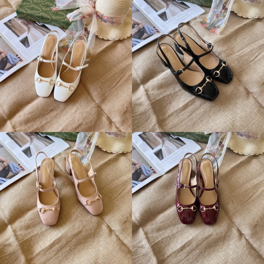 Alternative view of Gucci Women's Horsebit Pump Beige Leather