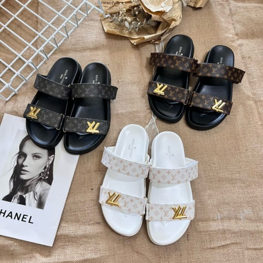 Alternative view of Louis Vuitton Lv Sunset Flat Comfort Mule Black