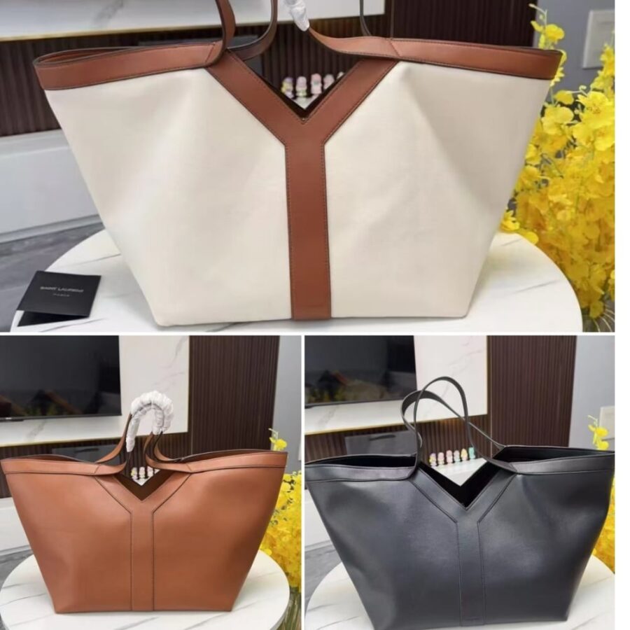 Alternative view of Saint Laurent Y Tote In Leather Bag Brown 37cm 817602aaec36359