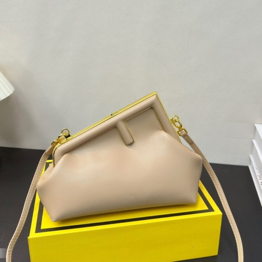 Alternative view of Fendi First Small Nappa Leather Bag Dove 23Cm 8Bp129Abvef0E65