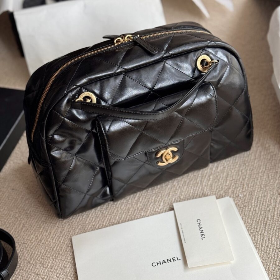 Alternative view of Chanel Bowling Bag Black 34cm