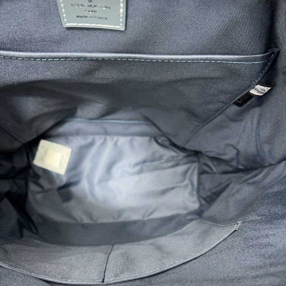 Louis Vuitton Montsouris Backpack Monogram Wash Denim Blue 40Cm M22534 - Image 5