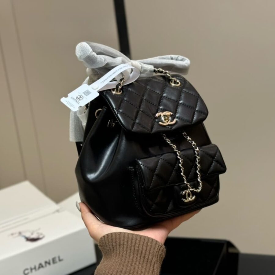 Alternative view of Chanel Mini Duma Backpack Black 20Cm As2908 B09750 94305