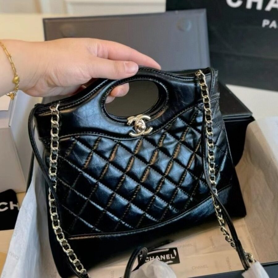 Alternative view of Chanel 31 Bag Leather Black 24Cm