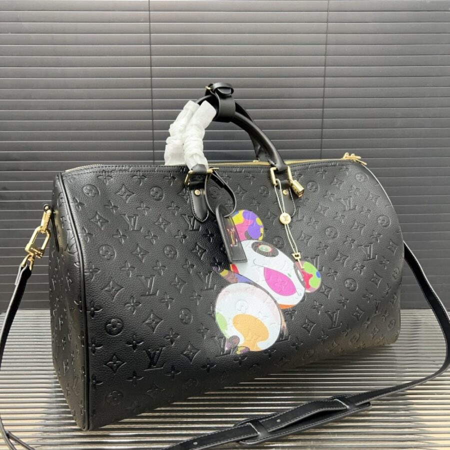 Alternative view of Louis Vuitton X Takashi Murakami Keepall Black 45Cm M13761
