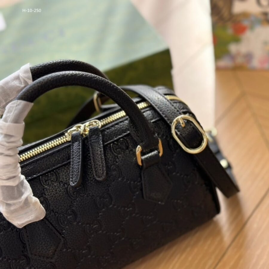 Alternative view of Gucci Gg Emblem Small Top Handle Bag Black 22Cm