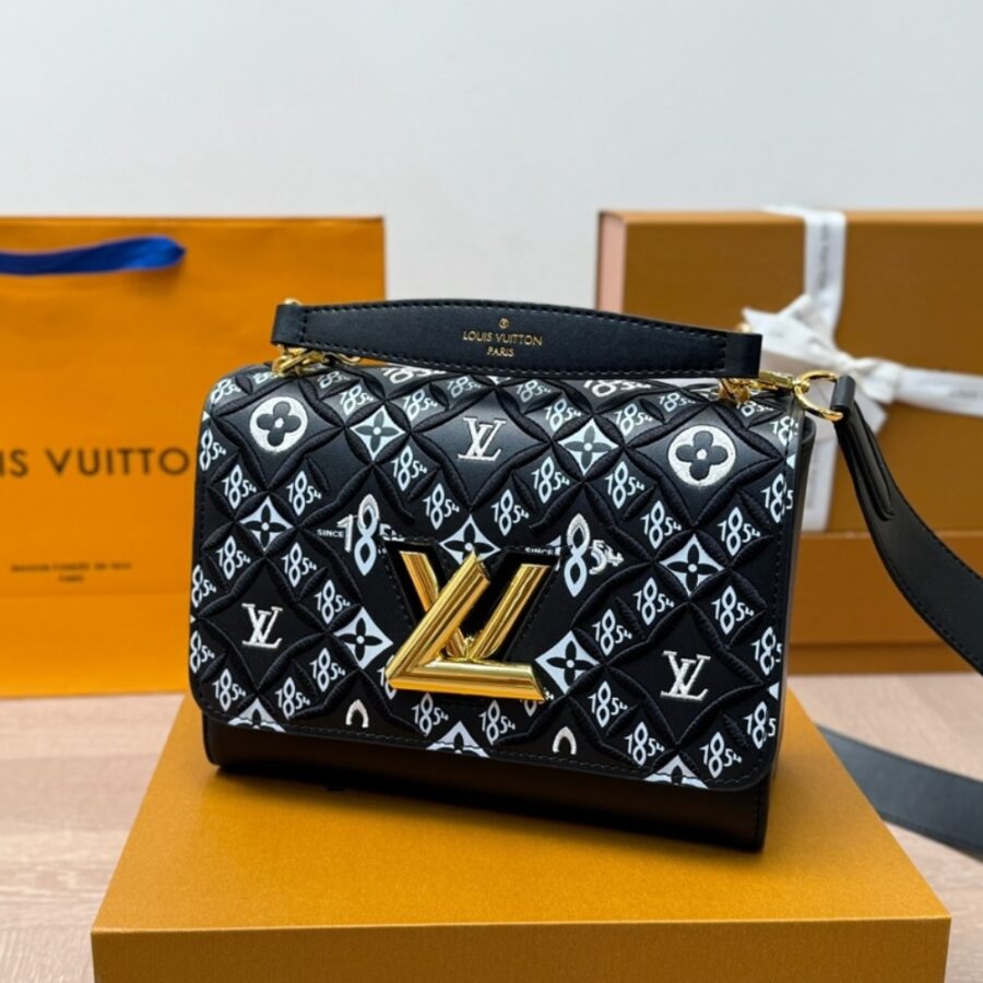 Alternative view of Louis Vuitton Twist MM Monogram Jacquard Black 23Cm