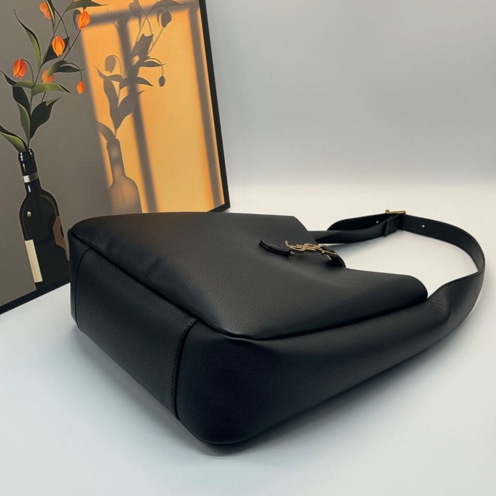 Saint Laurent Le 5 À 7 Supple Large In Grained Leather Black 31Cm 753837Aaauq1000 - Image 6