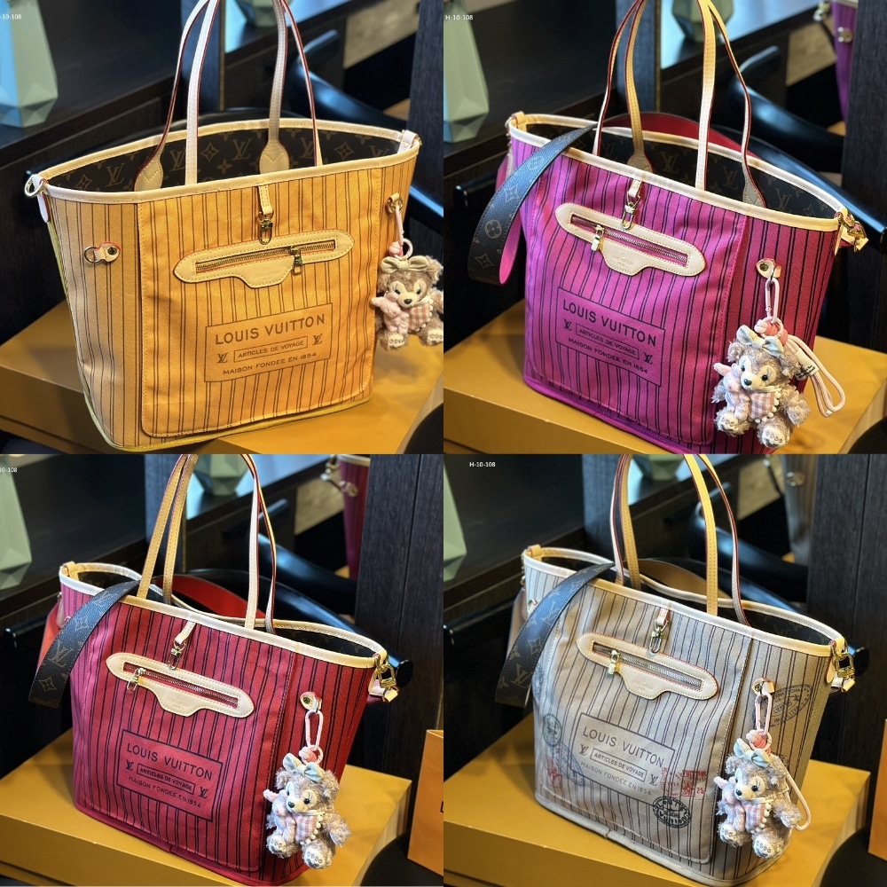 Louis Vuitton Neverfull Bandoulière Inside Out MM Beige 31cm M11948 - Image 7