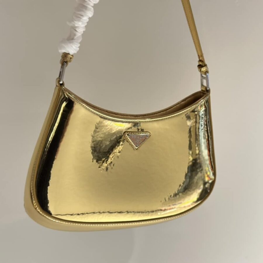 Alternative view of Prada Cleo Patent Leather Bag Gold 27cm