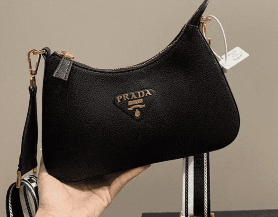 Alternative view of Prada Hobo Bag Black 23Cm