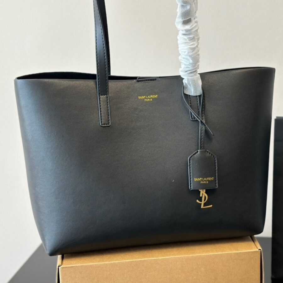 Alternative view of Saint Laurent Shopping In Leather Tote Bag Black 33Cm 600281Csv0J1000