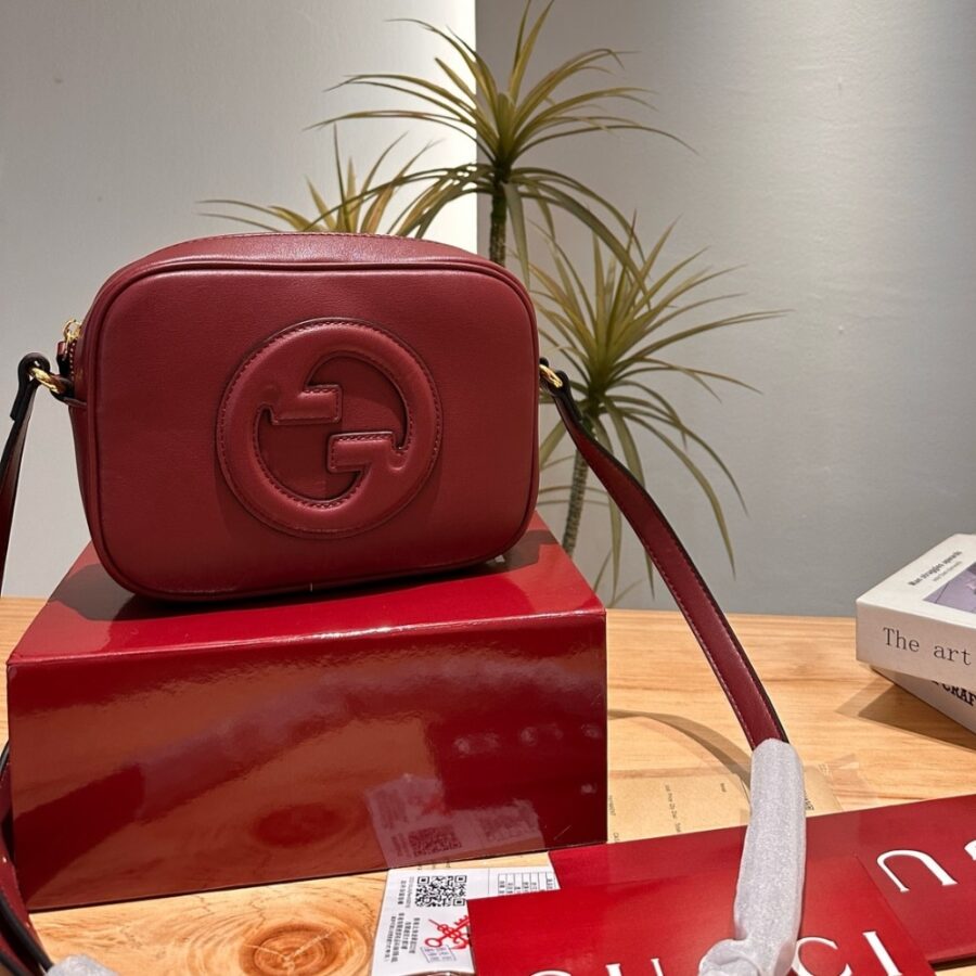 Alternative view of Gucci Blondie Mini Shoulder Bag Rosso Ancora Red 20Cm 820429 Aaedb 6207
