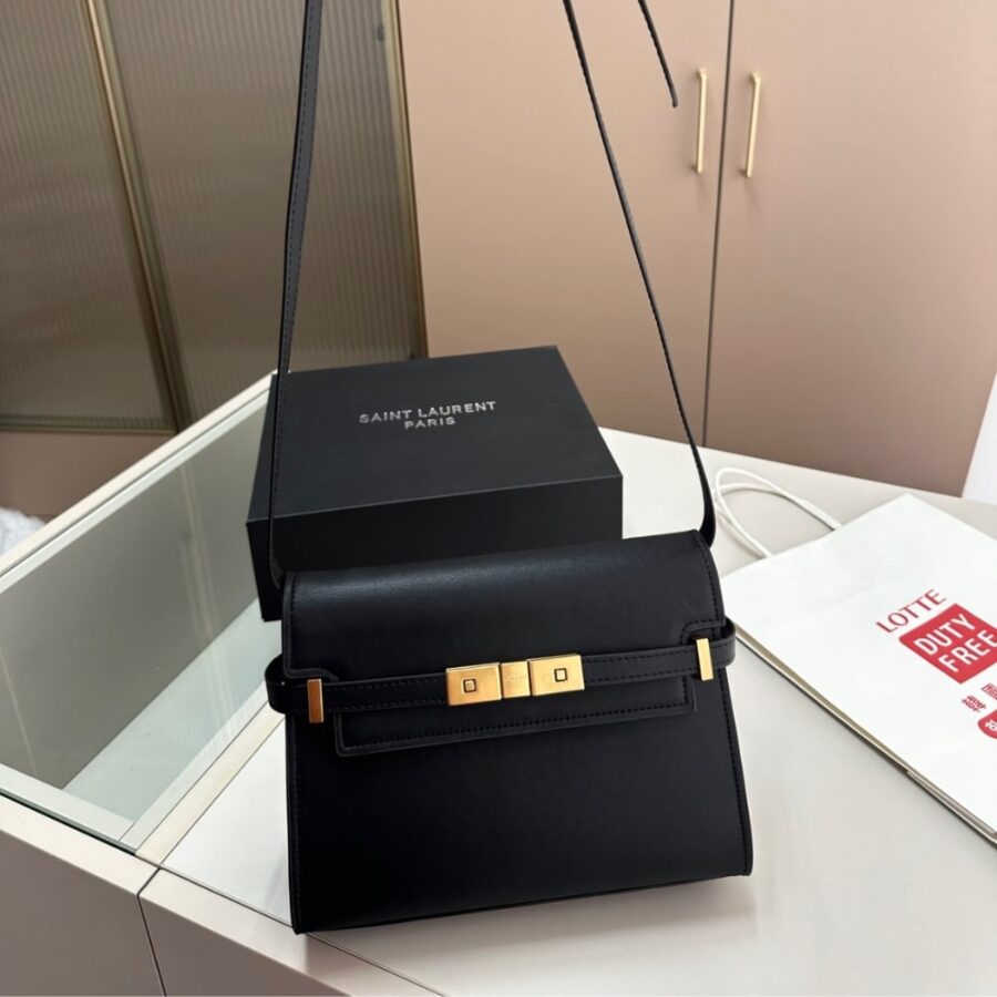 Alternative view of Saint Laurent Manhattan Small In Box Black 24Cm 6756260Sx0W1000