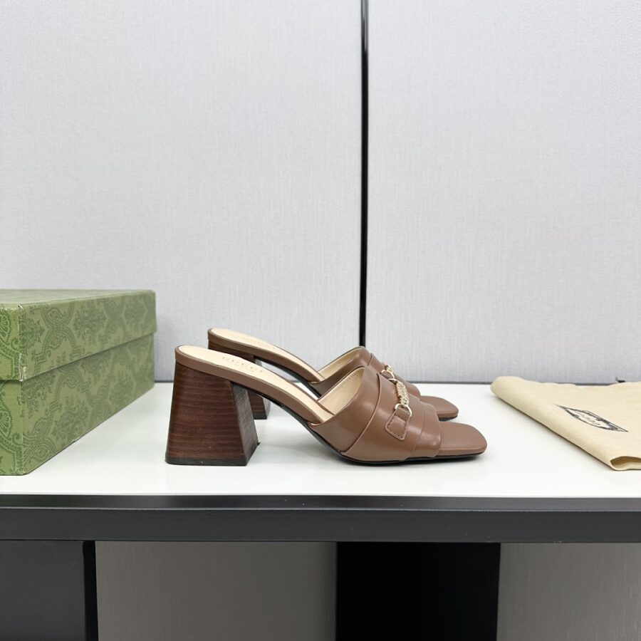 Alternative view of Gucci Signoria Slide Sandal In Brown 786595 Aaboc 2176