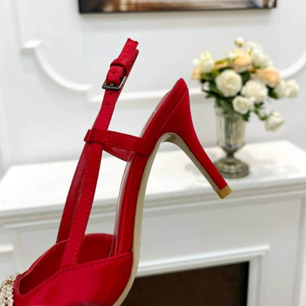 Valentino Garavani Vlogo Signature Patent Slingback Pump Red - Image 4