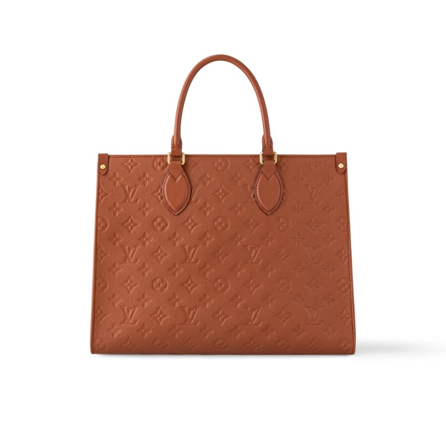 Louis Vuitton On The Go MM Monogram Empreinte Leather Cognac 35Cm M12775