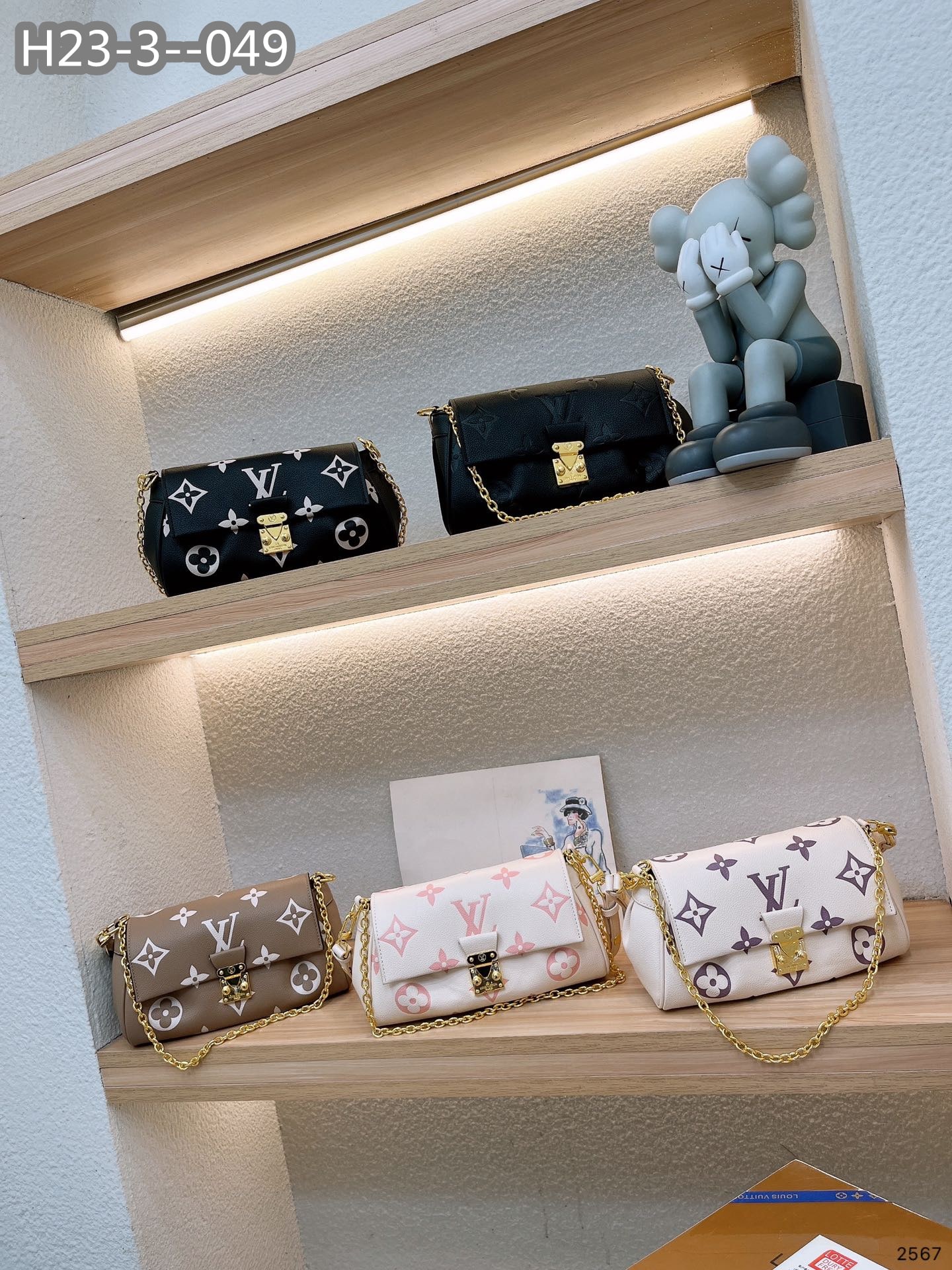 Louis Vuitton Favorite Bicolor Monogram White And Purple 24Cm - Image 3