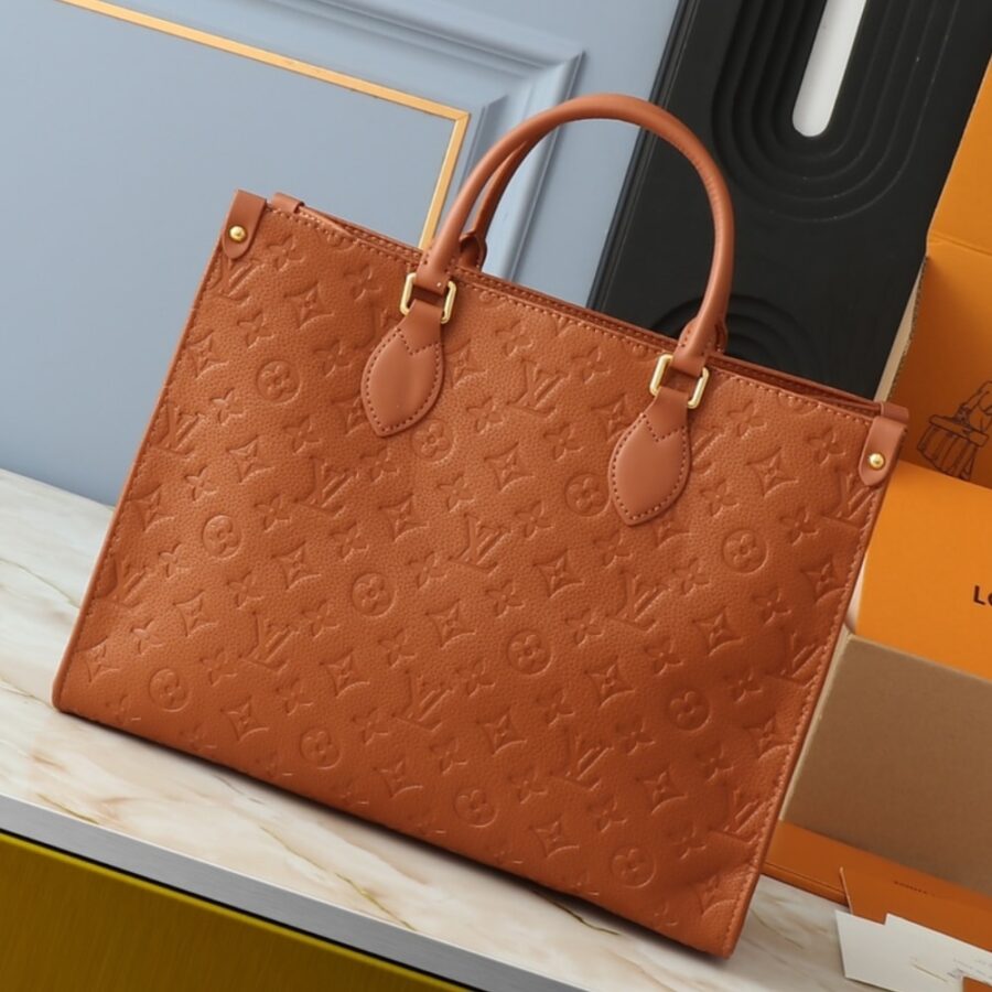 Alternative view of Louis Vuitton On The Go MM Monogram Empreinte Leather Cognac 35Cm M12775