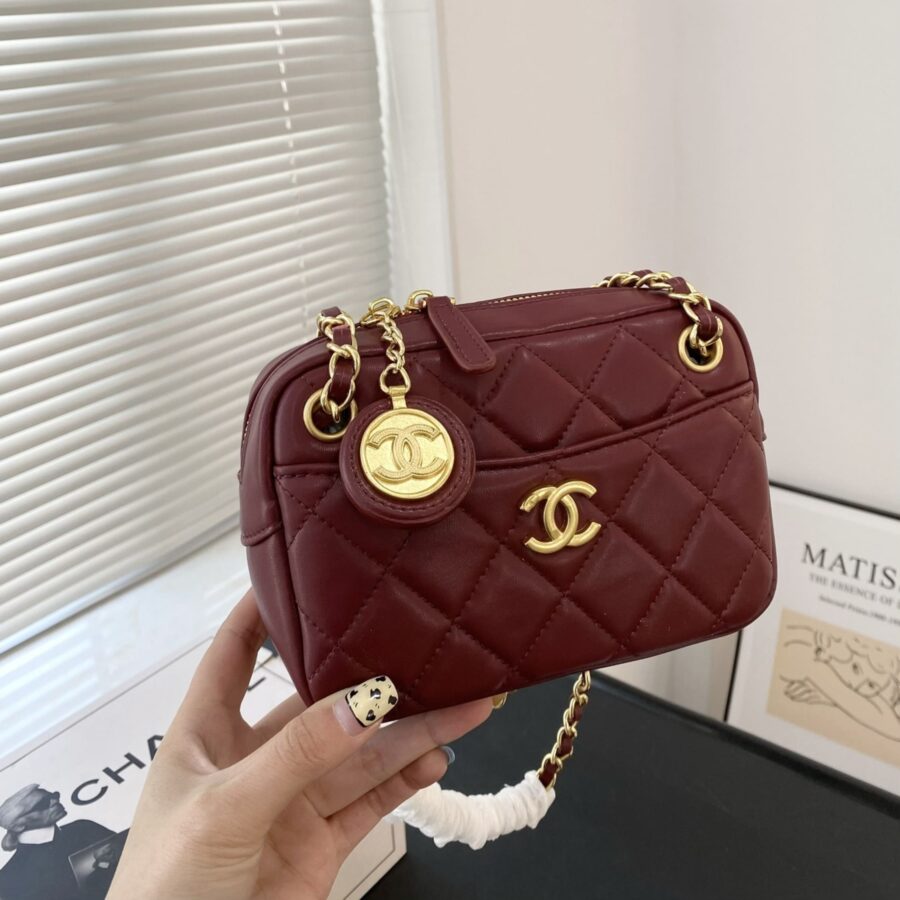 Alternative view of Chanel Mini Camera Case Burgundy 18Cm As5190 B18306 Nzv44