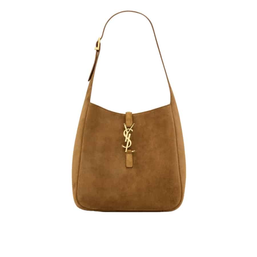 Saint Laurent Le 5 À 7 Supple Small In Suede Caramel Cognac 24Cm 8505331U80W2916